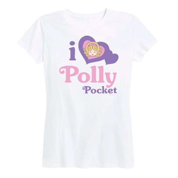 

Женская футболка с принтом "Love" Polly Pocket, белый