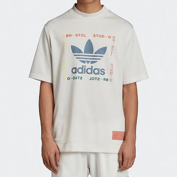 Футболка оригиналы бристоль рубашка с коротким рукавом белая Adidas, белый — фото 4