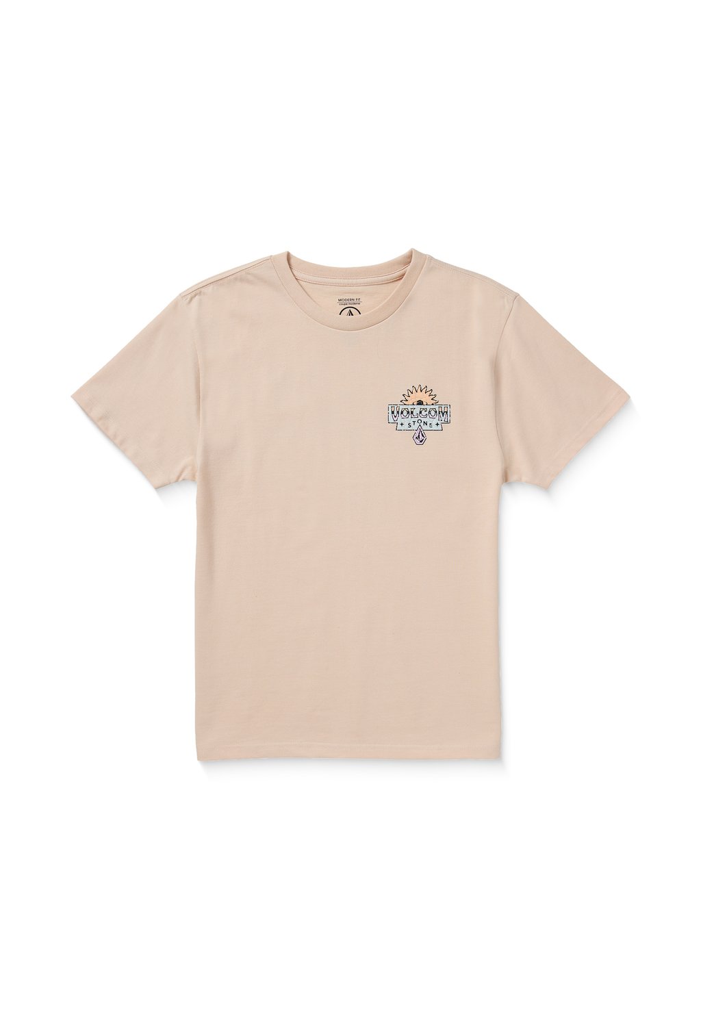 

Футболка с принтом TEE SURE THING Volcom, лососево-розовый