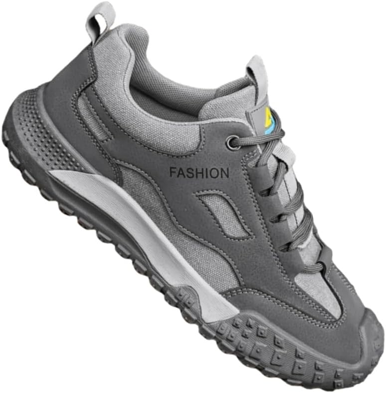 

Мужские спортивные кроссовки для улицы - сетчатый материал для вентиляции, противоскользящие и прочные, повседневные и универсальные, подходят для фитнеса и повседневной активности Clolinde, серый