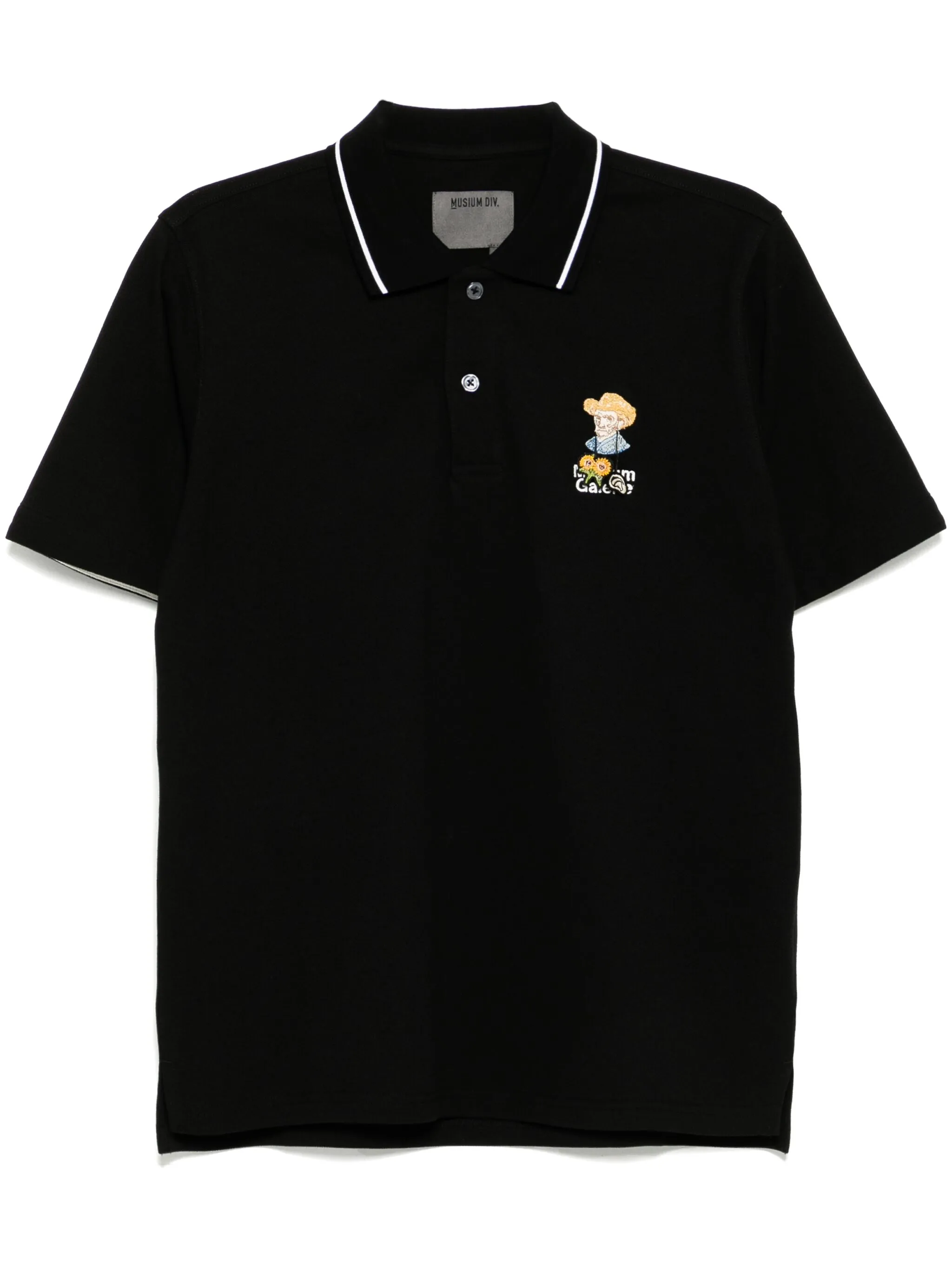 

Рубашка поло с вышивкой Musium Div., черный
