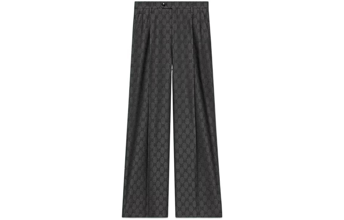 Брюки женские Gucci повседневные, классический крой, серый