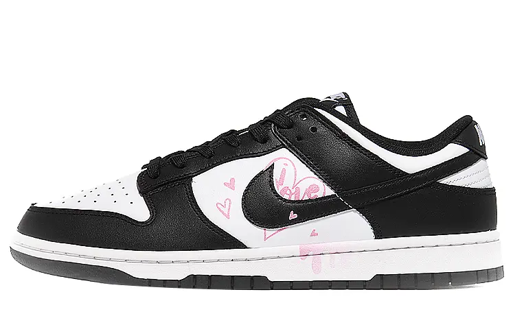 

Кроссовки Nike Dunk Skateboard Shoes Women's Low-Top White Black, Черный, Кроссовки Nike Dunk Skateboard Shoes Women's Low-Top White Black
