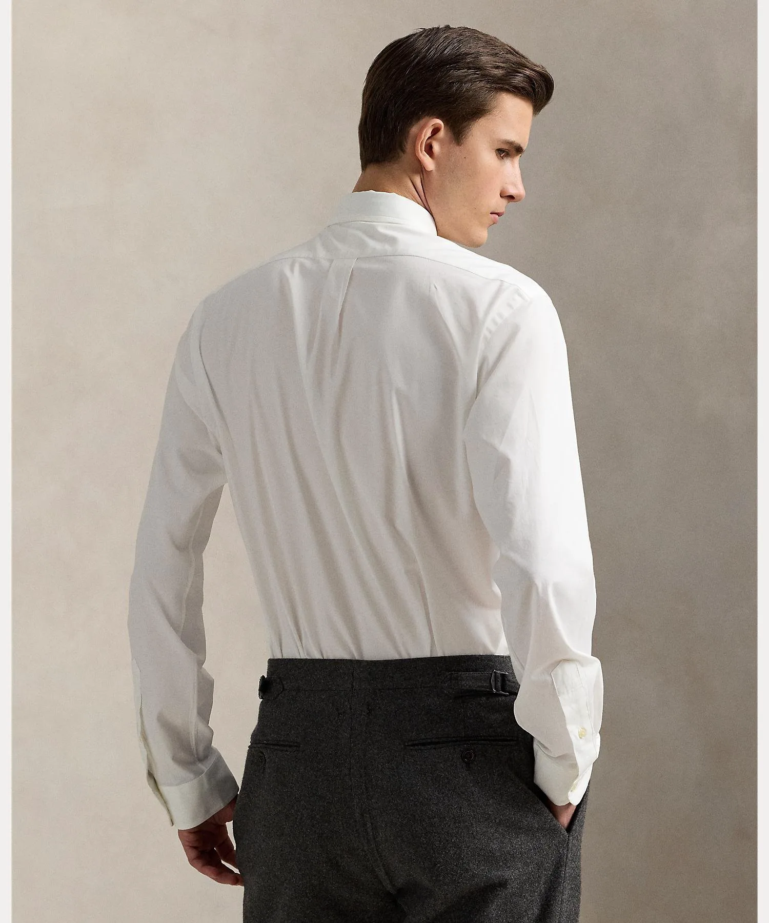 Классическая рубашка из эластичного поплина Polo Ralph Lauren, 100 White — фото 4