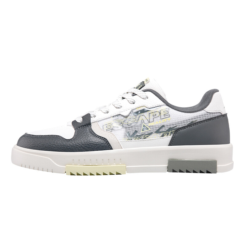 

Кроссовки XTEP Skateboarding Shoes Men Low-top Sail White/charcoal Ash, белый