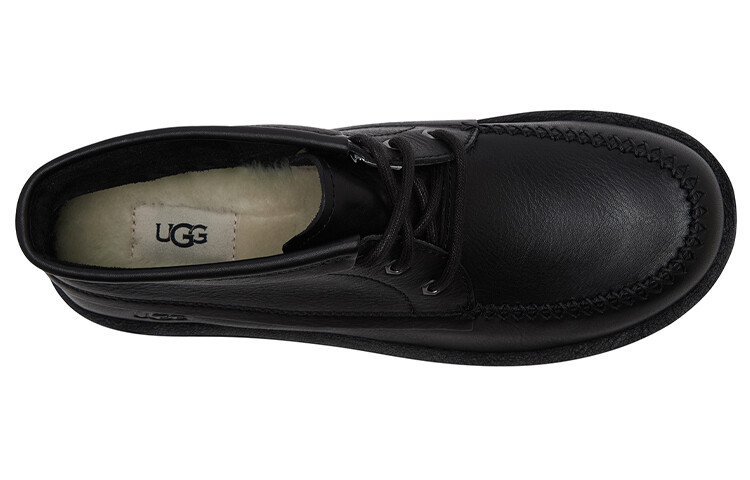 Мужские ботинки Ugg низкие на плоской подошве, черный — фото 4