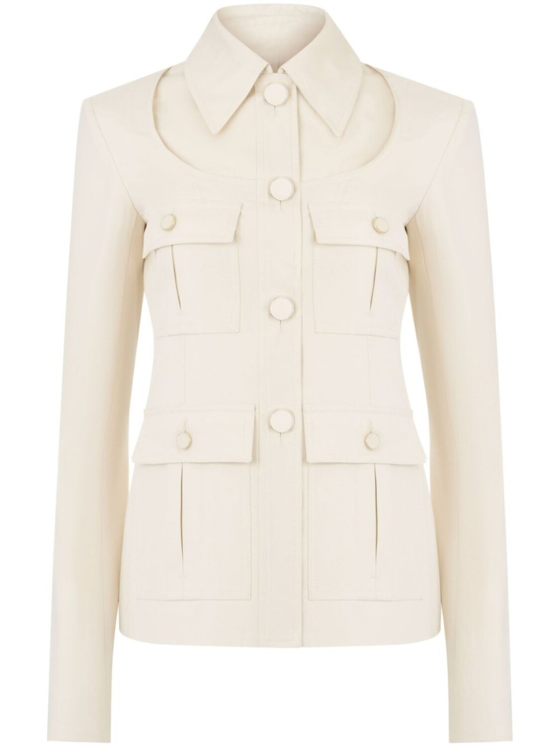 

Nina Ricci куртка Saharienne, белый