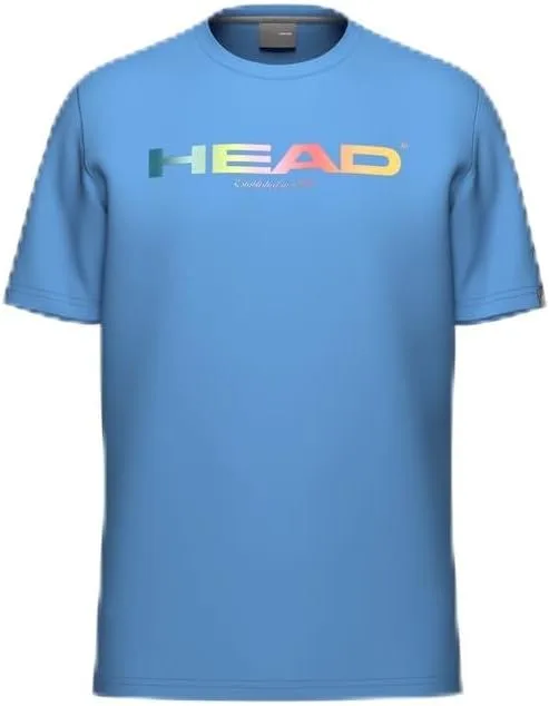 

Футболка HEAD Men’s Rainbow — Moisture Wicking Cotton Blend с логотипом и эластичной тканью для тенниса и повседневной носки