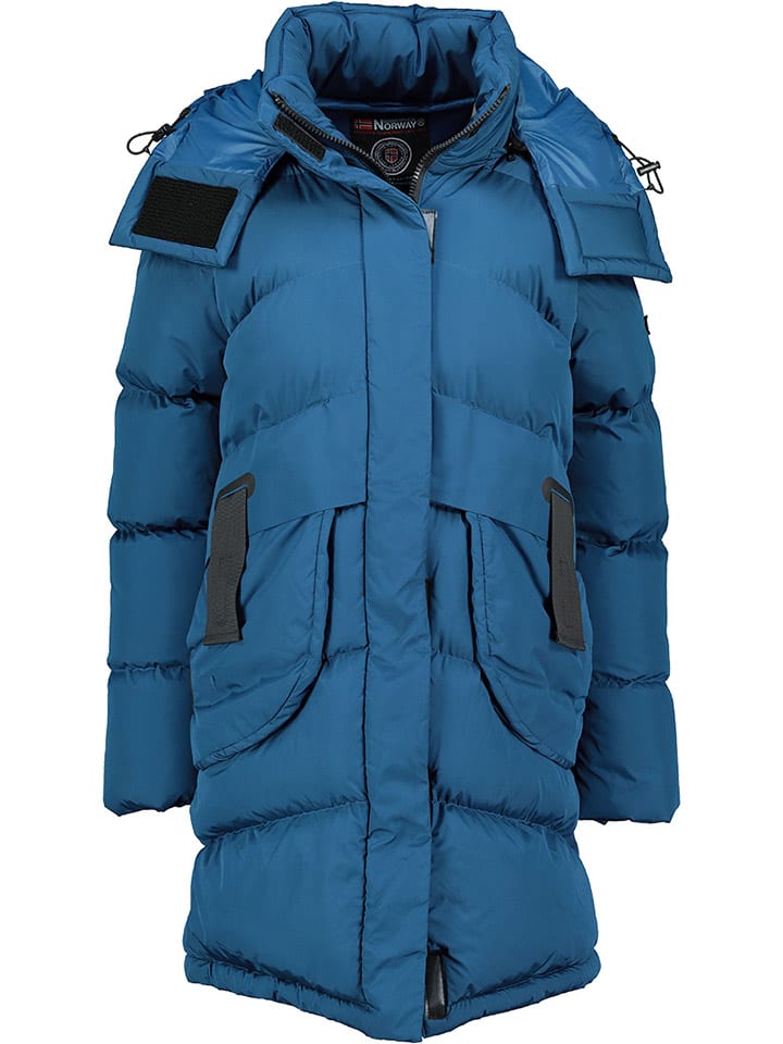 

Geographical Norway Стеганое пальто "Далмира" синего цвета