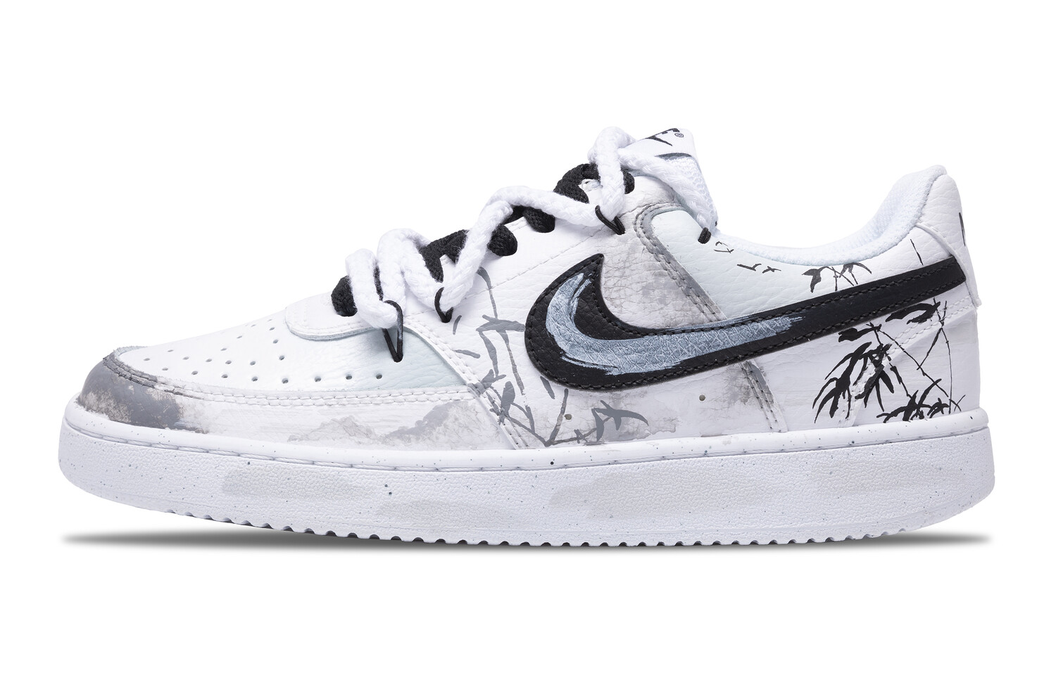 

Кроссовки Nike Court Vision 1 Skateboarding Shoes Unisex Low-top White/gray, светло-серый