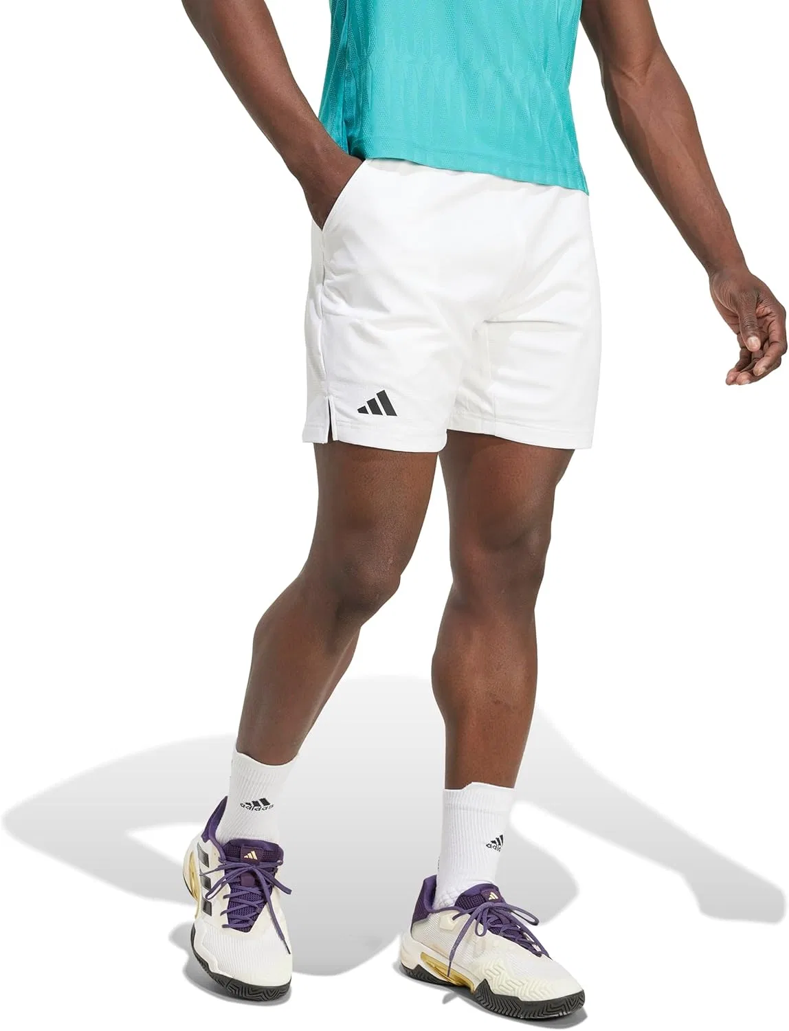 Мужские шорты для тенниса adidas, белый — фото 2
