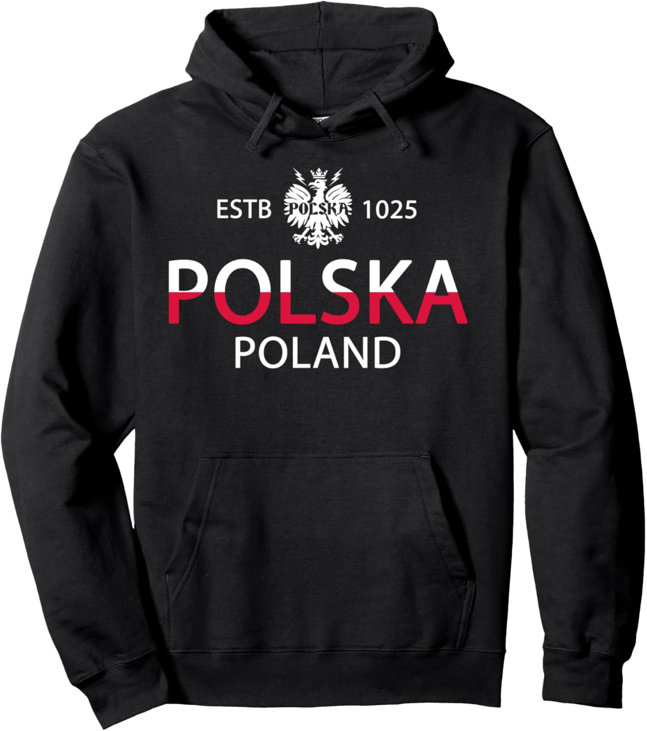 

Польский флаг - Polska Eagle - История Польши - Толстовка Polska Польша Polska Shirts & Poland Souvenirs Tees & Merch, черный