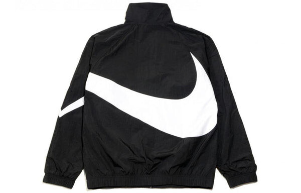 Куртка Nike Big Swoosh Sportswear Cardigan Woven Jacket Black, черный — фото 2