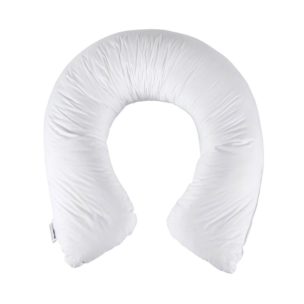 

HOMESCAPES U-образная подушка для беременных и кормящих с наполнителем из пера и пуха.