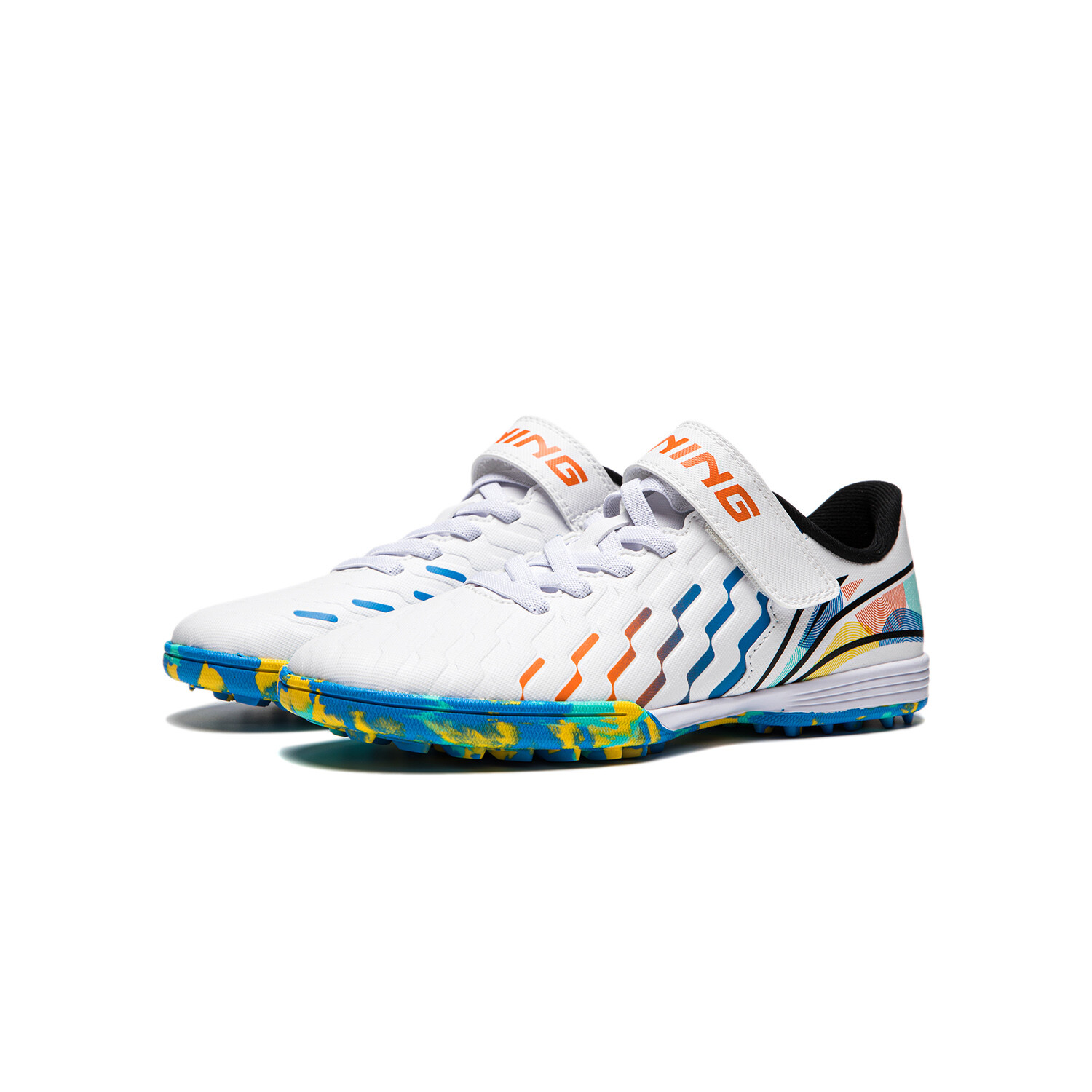 Детские футбольные бутсы GS Low-top White Lining Young, белый — фото 4