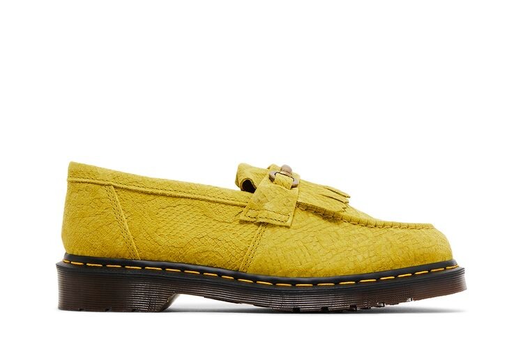 

Кроссовки Dr. Martens Adrian Snaffle Repello Emboss Suede Kiltie Loafer Moss Green, зеленый