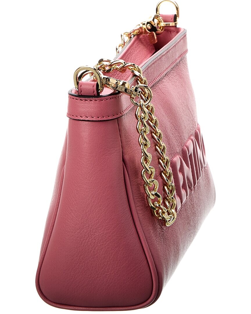 

Valentino by Mario Valentino Celia Кожаная сумка через плечо с тиснением, розовый