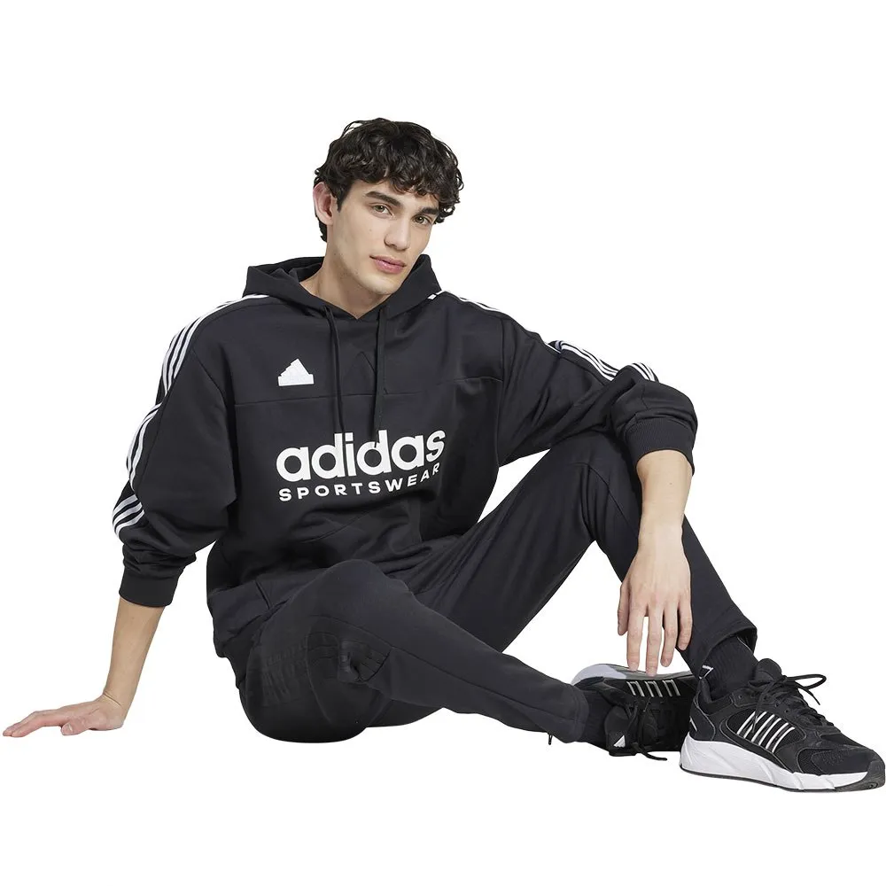 Худи adidas House Of Tiro Fleece, черный — фото 4