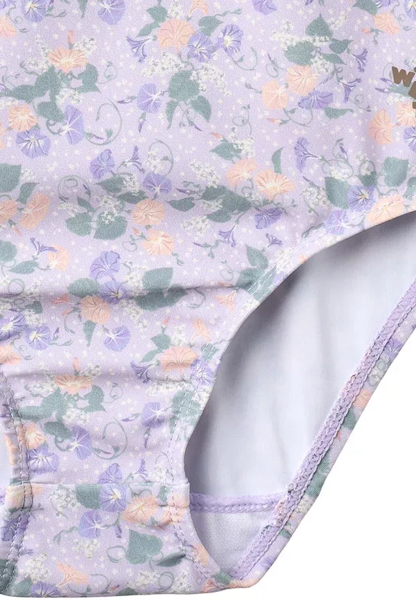 Купальник Doris swimsuit, цвет пшеничный с фиолетовыми петуниями — фото 3