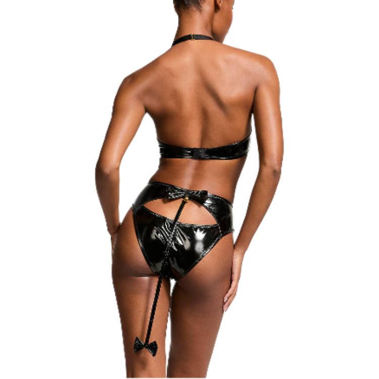 Victoria's Secret Very Sexy Tease Patent Cat Ears Costume Set/B Underwear Set Women's Black — фото 4