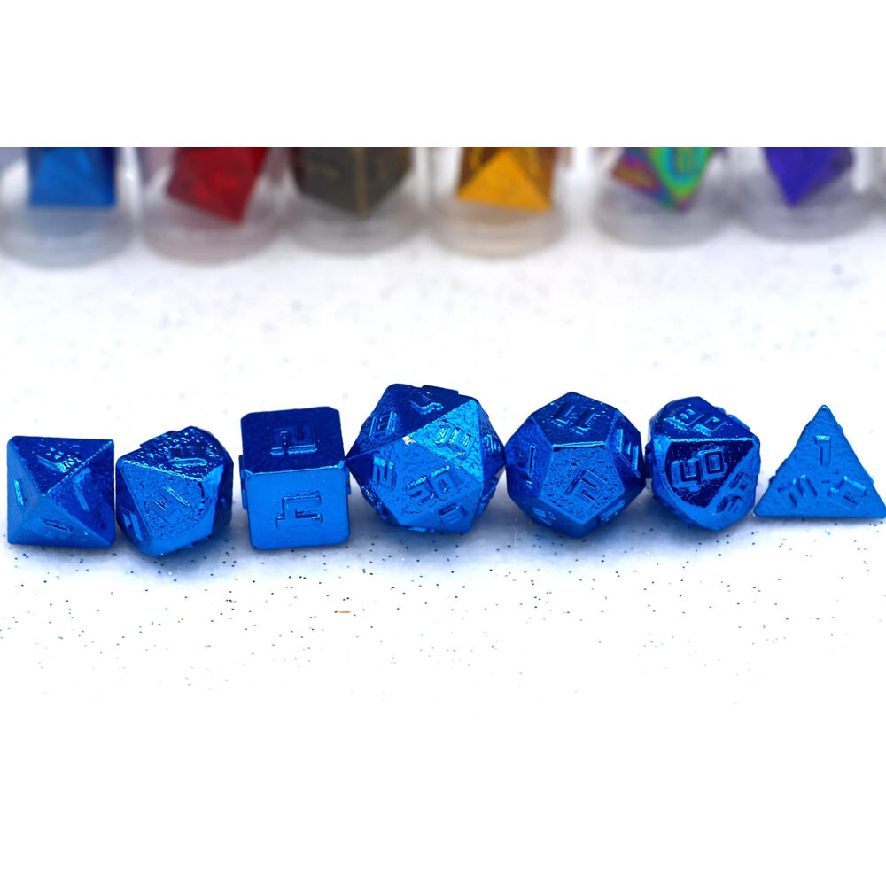 

Аксессуары Hymgho Premium Gaming 10mm Metal Polyhedral Dice Set: Blue (7)