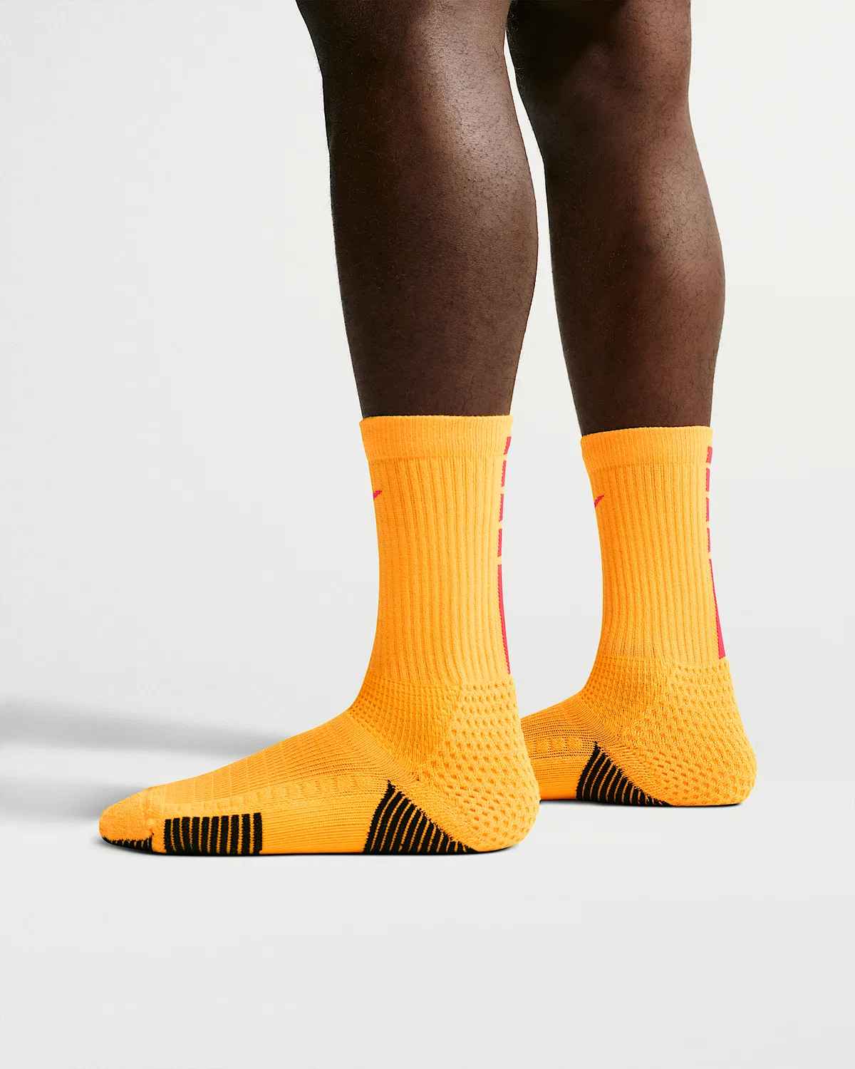 Носки Nike Elite 2.0 с амортизацией (1 пара), Laser Orange/Wolf Grey/Black/Bright Crimson