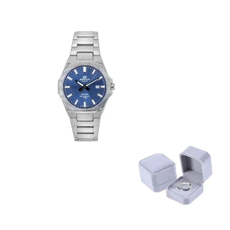 

CASIO Часы EDIFICE Classic Extra Thin Metal Quartz Movement Stainless Steel Strap Watch Men's Watch Multicolor Watch Dial, EFR-S108D-2AVUPR