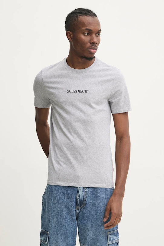 

Хлопковая футболка Guess Jeans, серый