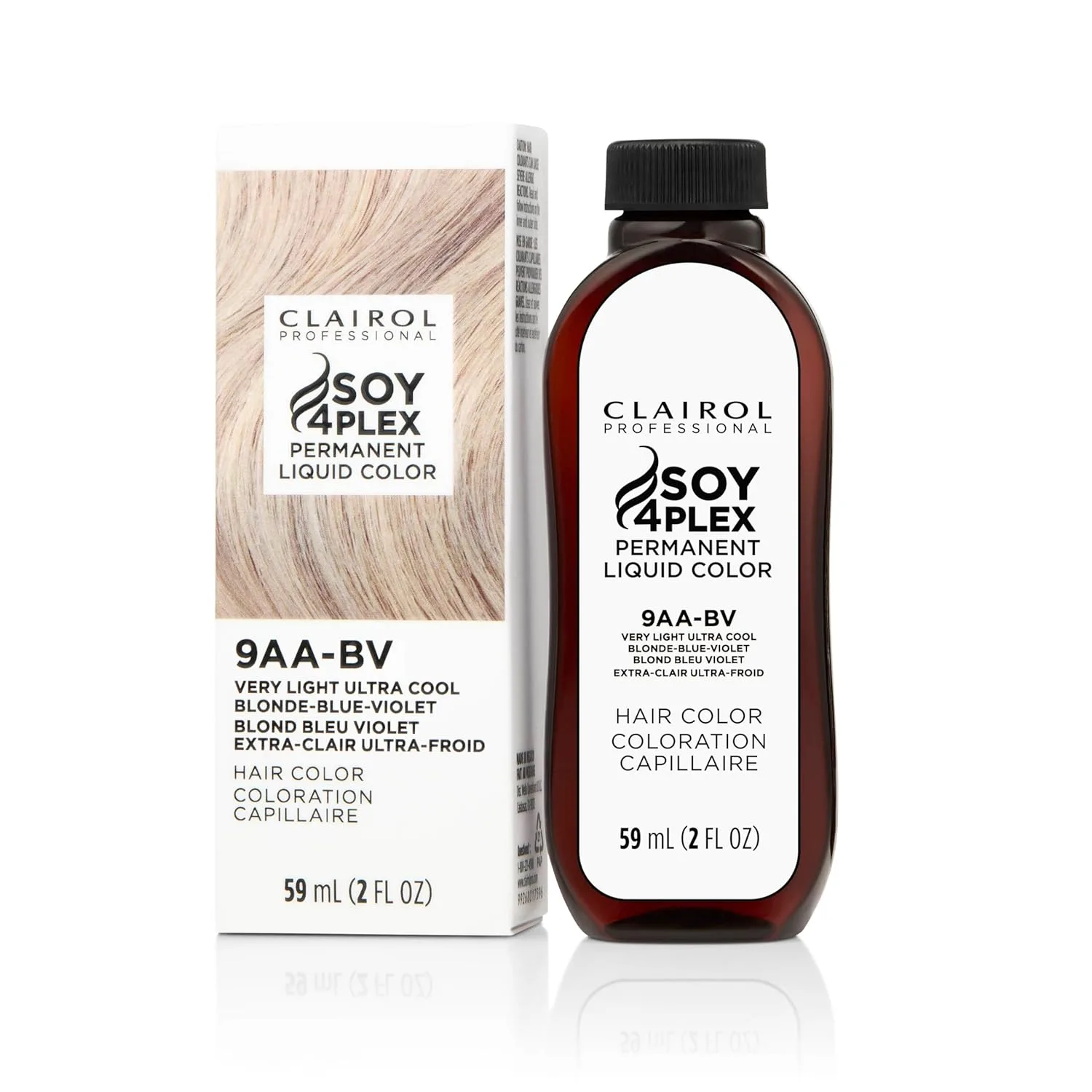 Стойкий цвет волос Clairol Professional Liquicolor для очень светлого блонда/ультратонда с полным закрашиванием седины | Упаковка может отличаться, 9aa-bv Light Blonde Blue