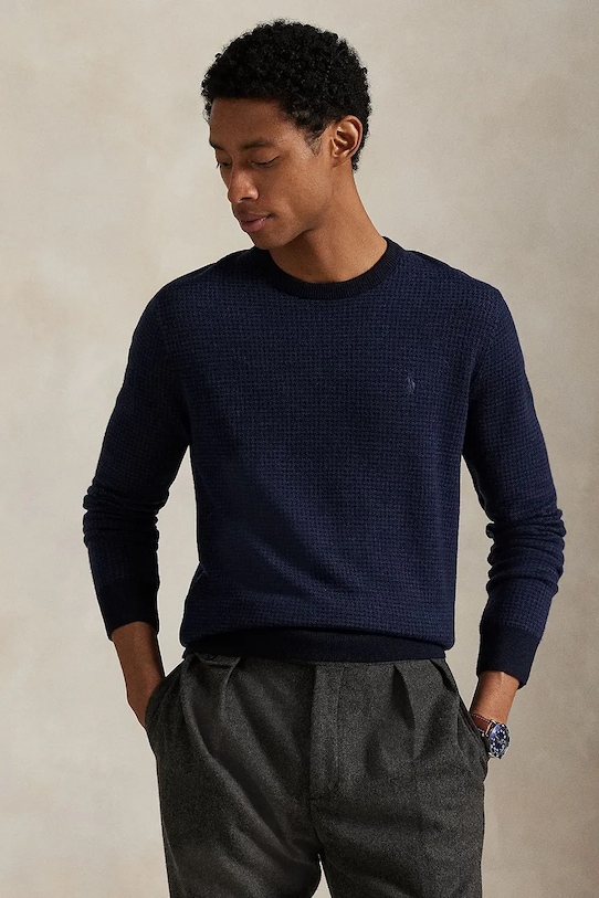 

Шерстяной свитер Polo Ralph Lauren, синий