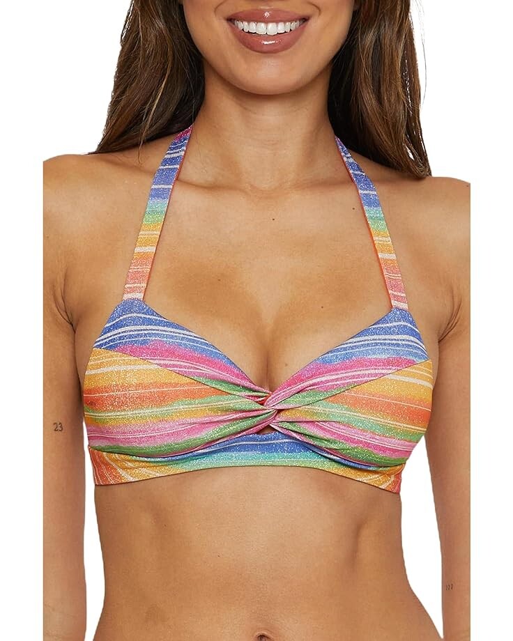 

Бралетт BECCA Shorline Twist Front, цвет Multi