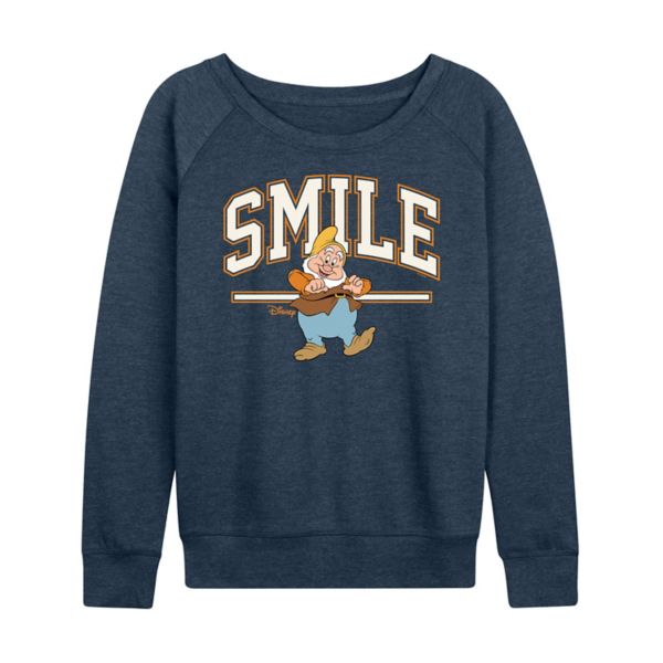 

Белоснежка и семь гномов, счастливая женская футболка из французского трикотажа с длинным рукавом Disney, синий