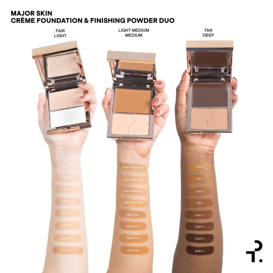 Тональный крем Major Skin и финишная пудра PATRICK TA, .32 oz cream and .14 oz powder /9 g cream and 4 g powder, Deep 1 — фото 3