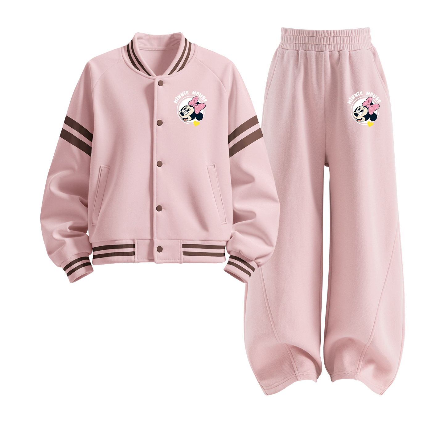

Детская повседневная спортивная одежда Disney, розовый