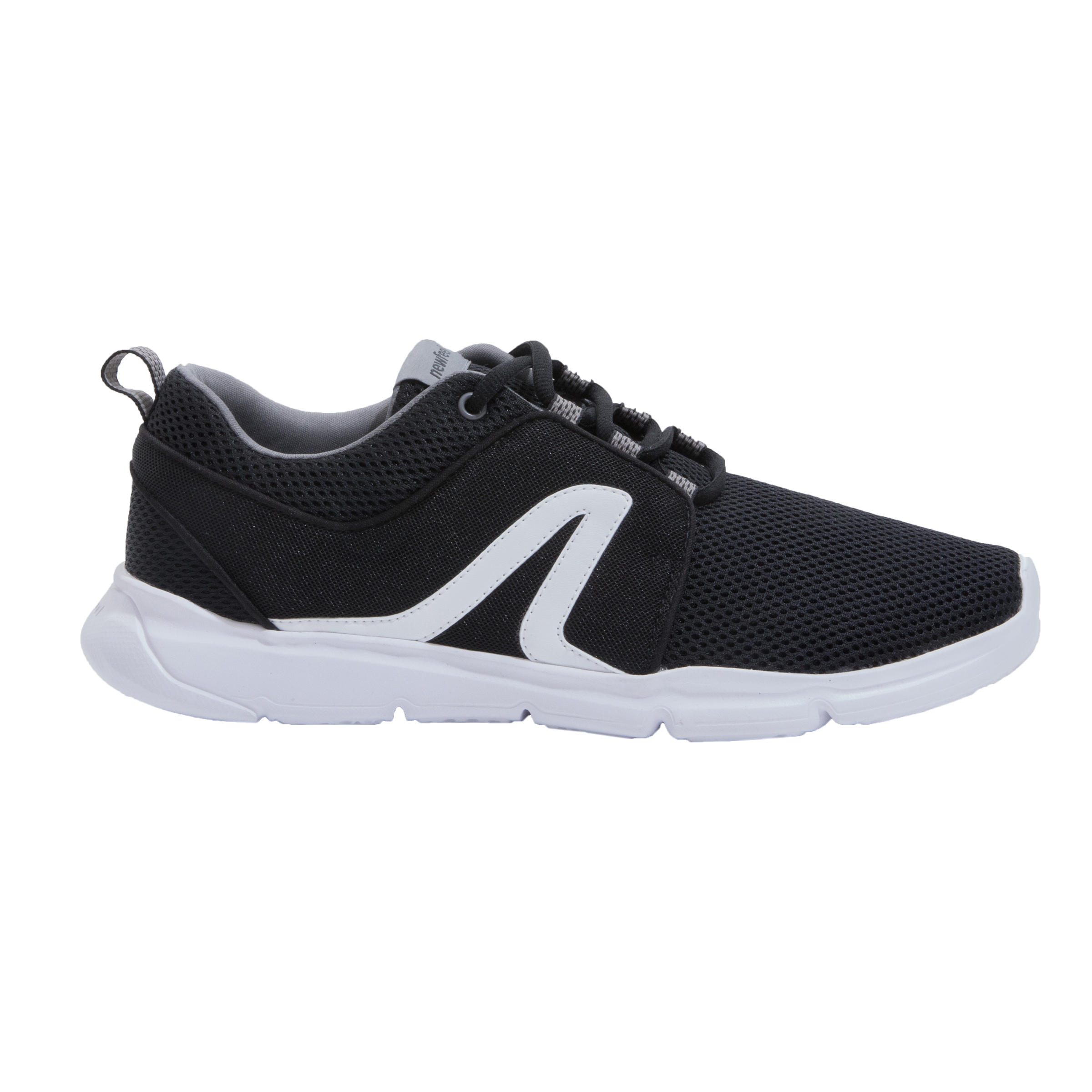 Женские городские кроссовки Decathlon PW 120 чёрные/белые