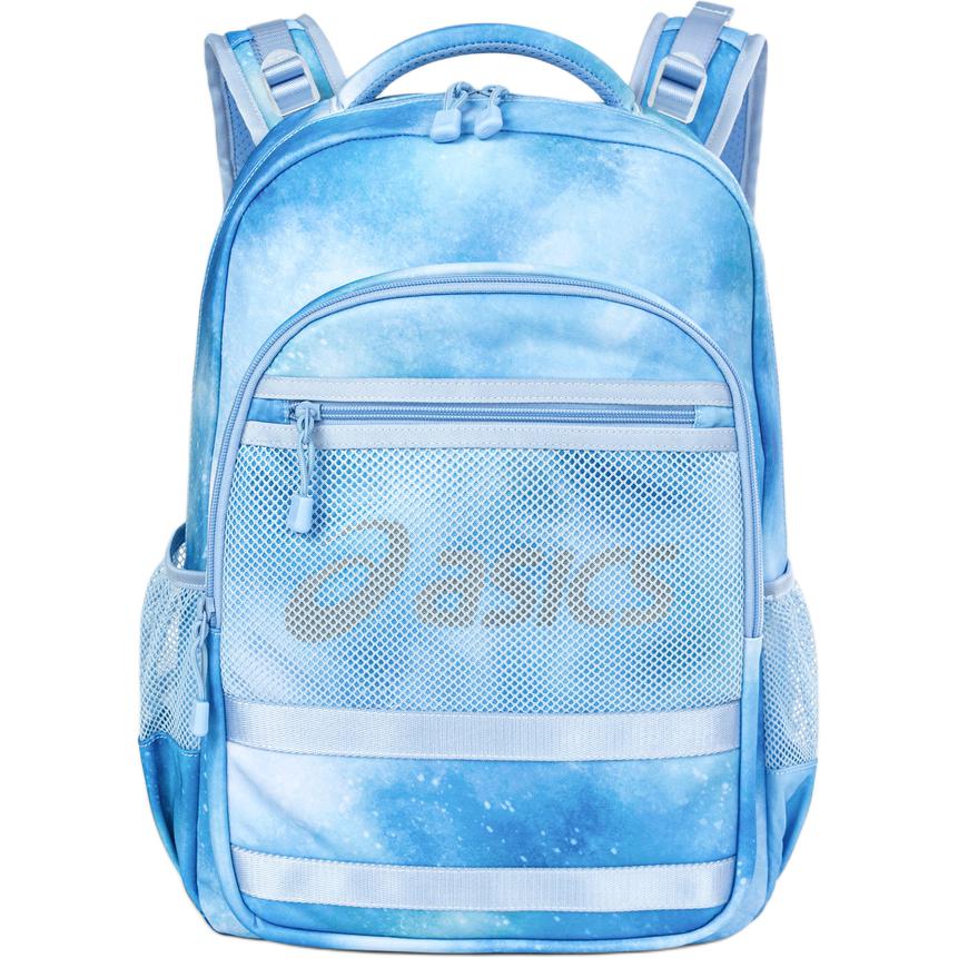 

ASICS Детский рюкзак из нейлона фиолетово-синего цветочного принта, Blue Floral All over Print