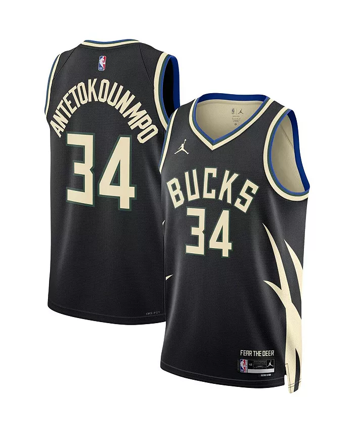 

Мужская и женская баскетбольная майка Giannis Antetokounmpo Milwaukee Bucks Swingman Nike, черный