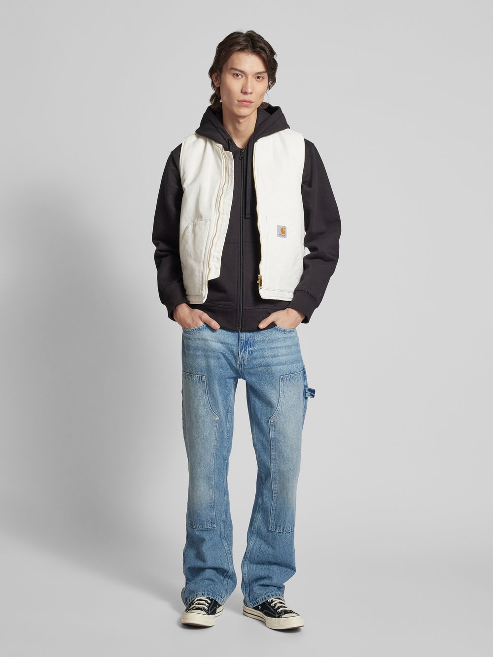 

Жилет с застежкой-молнией Carhartt Work In Progress, кремовый