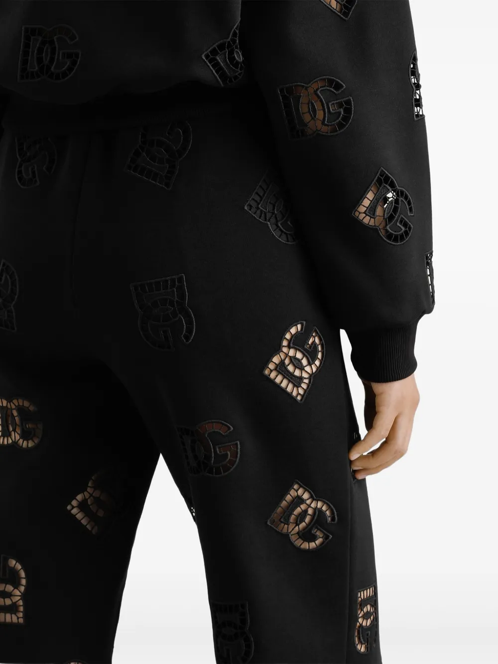 Спортивные брюки с логотипом Dolce & Gabbana, черный — фото 4