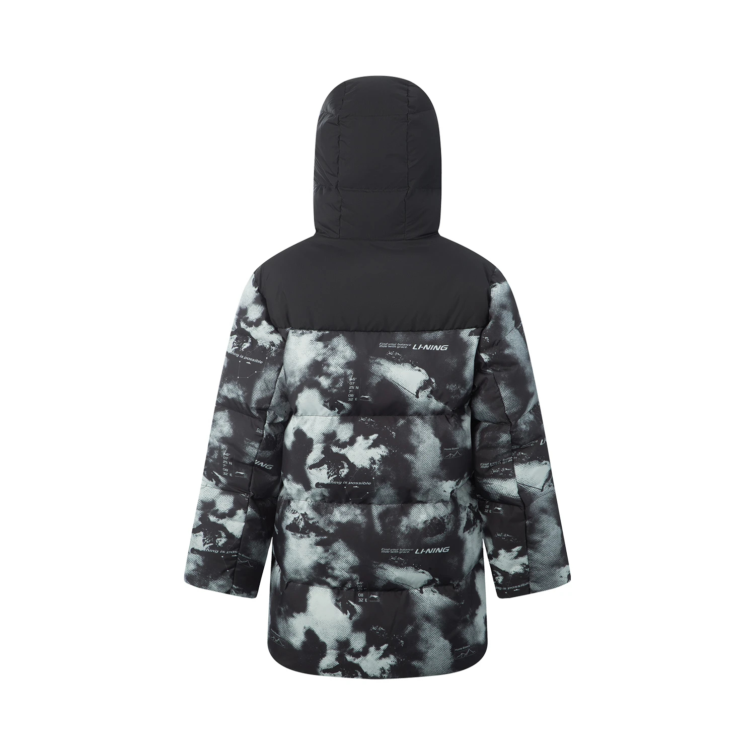 Куртка пуховая LiNing коллекции Sports Life для детей LINING YOUNG, черный — фото 2