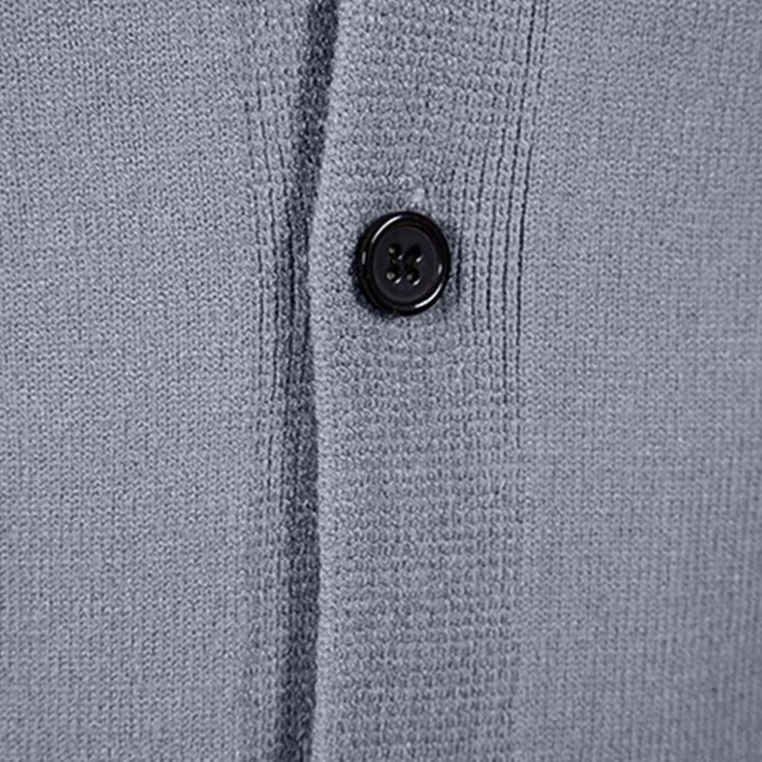 Мужской кардиган с V-образным вырезом и длинными рукавами, Slim Fit — фото 3