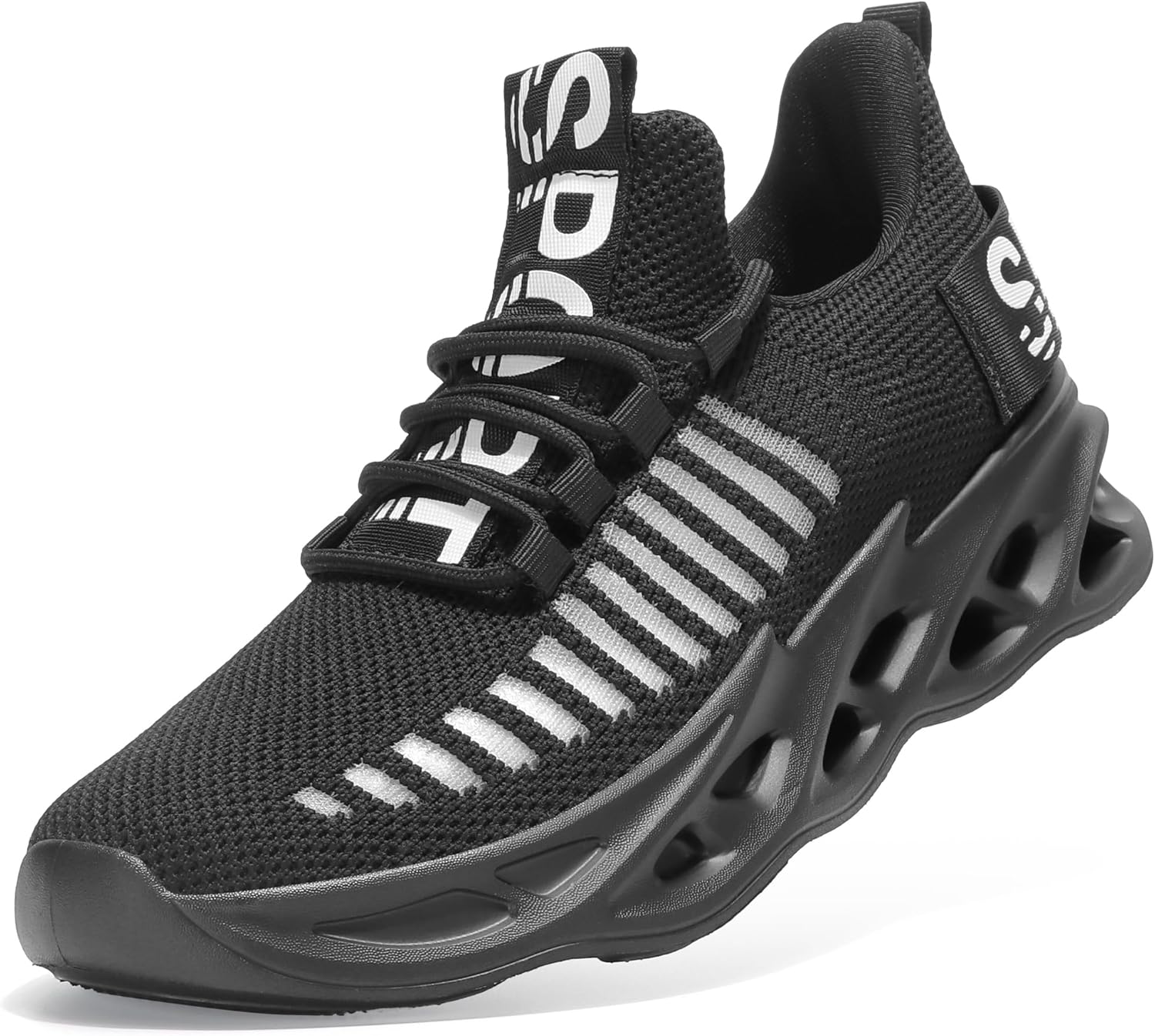 

Мужские слипоны TSIODFO, кроссовки для тенниса и прогулок, черный