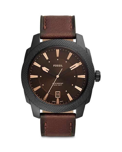 

Машинные часы, 49 мм Fossil, цвет Brown