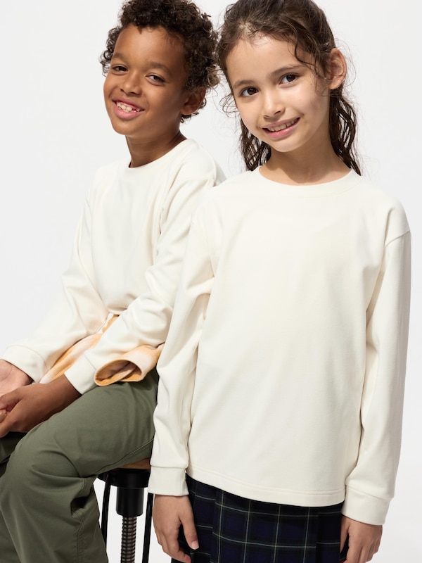 

Флисовая футболка с круглым вырезом Uniqlo, 01 off white