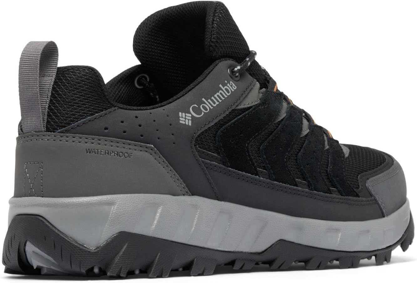 Columbia мужские Strata Trail Low Waterproof туристические ботинки, Black/Elk — фото 2