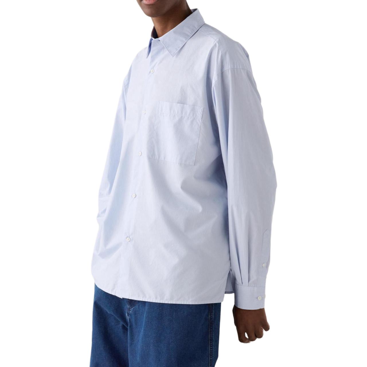 

Рубашка унисекс цвета морской волны UNIQLO, Aqua Blue