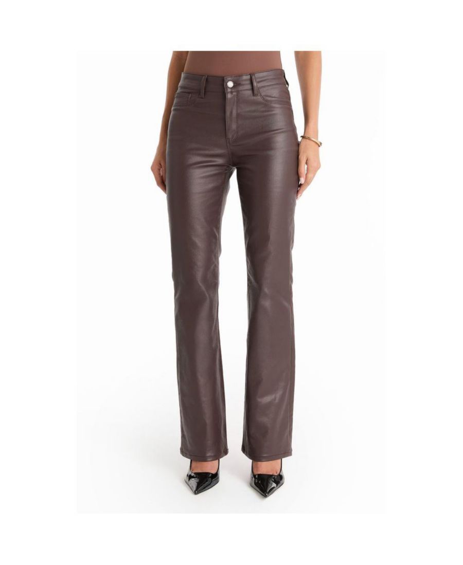 

Женские джинсы-клеш Aria с покрытием, цвет мерло The Noli Shop, Espresso