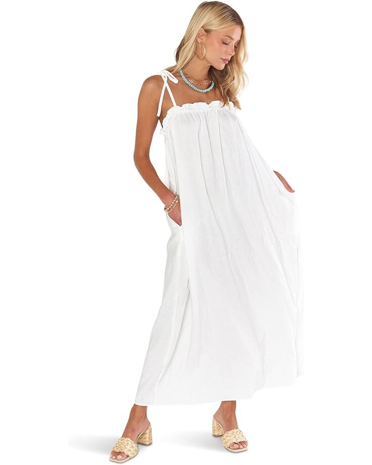 

Платье Show Me Your Mumu Angel Maxi, цвет White Linen