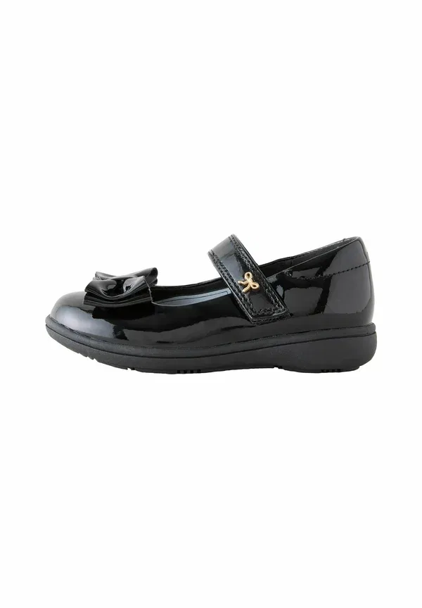 Туфли Мэри Джейн Next, Standard fit bow mary jane school baby shoes, черный лакированный