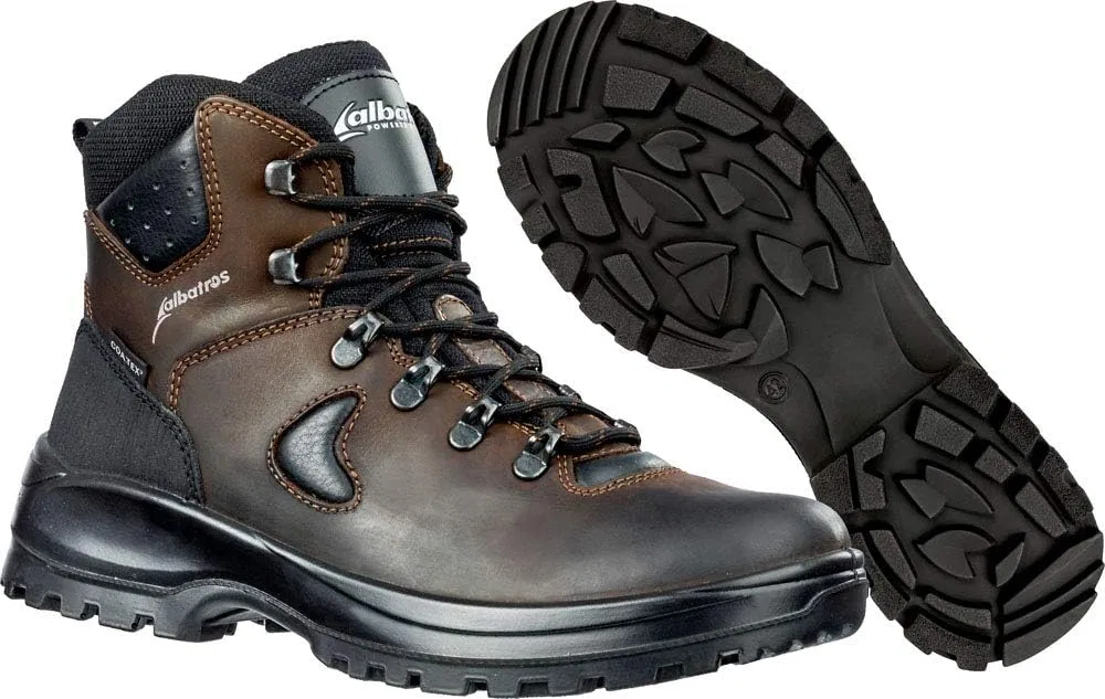 Треккинговые ботинки ALBATROS Mont Blanc CTX MID с мембраной Coa.Tex, водонепроницаемые и дышащие, мужской размер, коричневый — фото 2